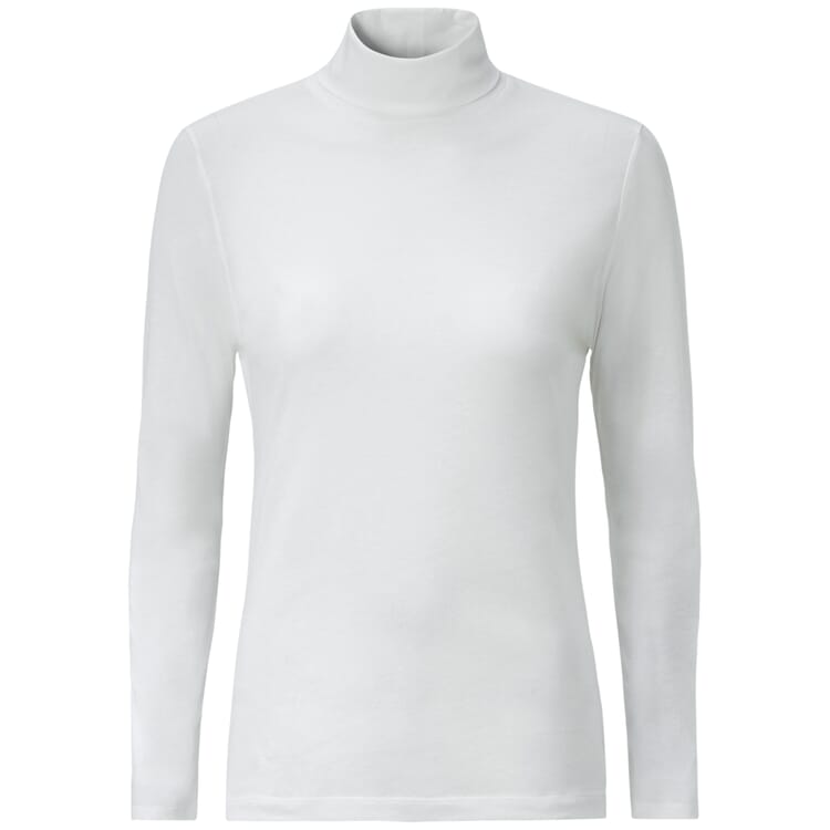 Ladies turtleneck sweater, White