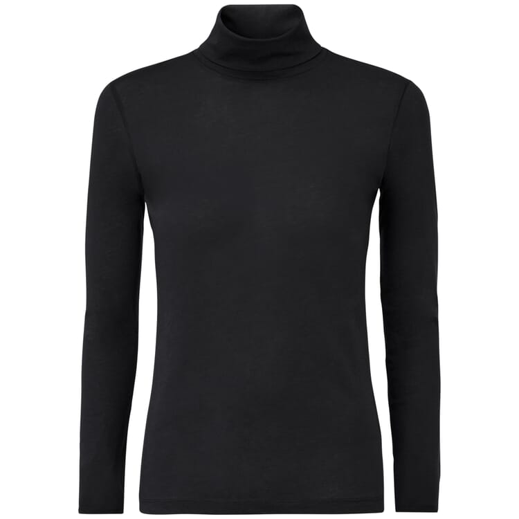 Ladies turtleneck sweater, Black