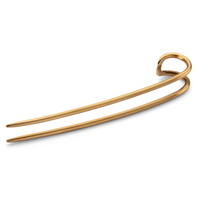 Hårspænde i messing, Slæde