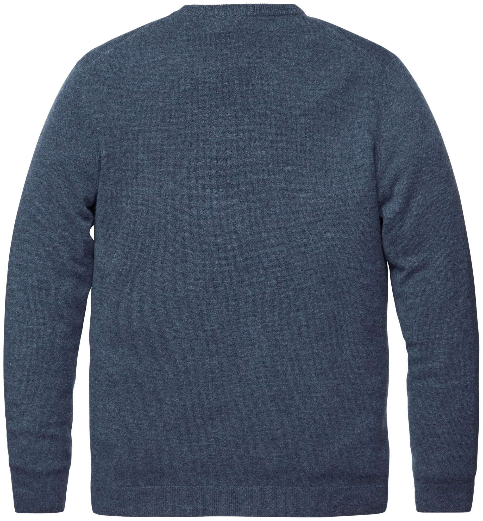 Men's round neck sweater, Denimblue | Manufactum