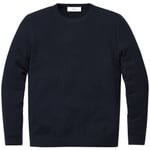 Men's round neck sweater Dark blue
