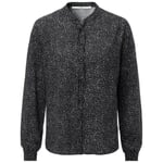 Bluse til kvinder med print Sort og hvid