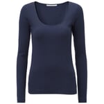 Camiseta de manga larga para mujer Azul oscuro
