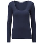 Ladies long sleeve shirt Dark blue