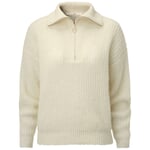 Ladies knitted royer Natural white