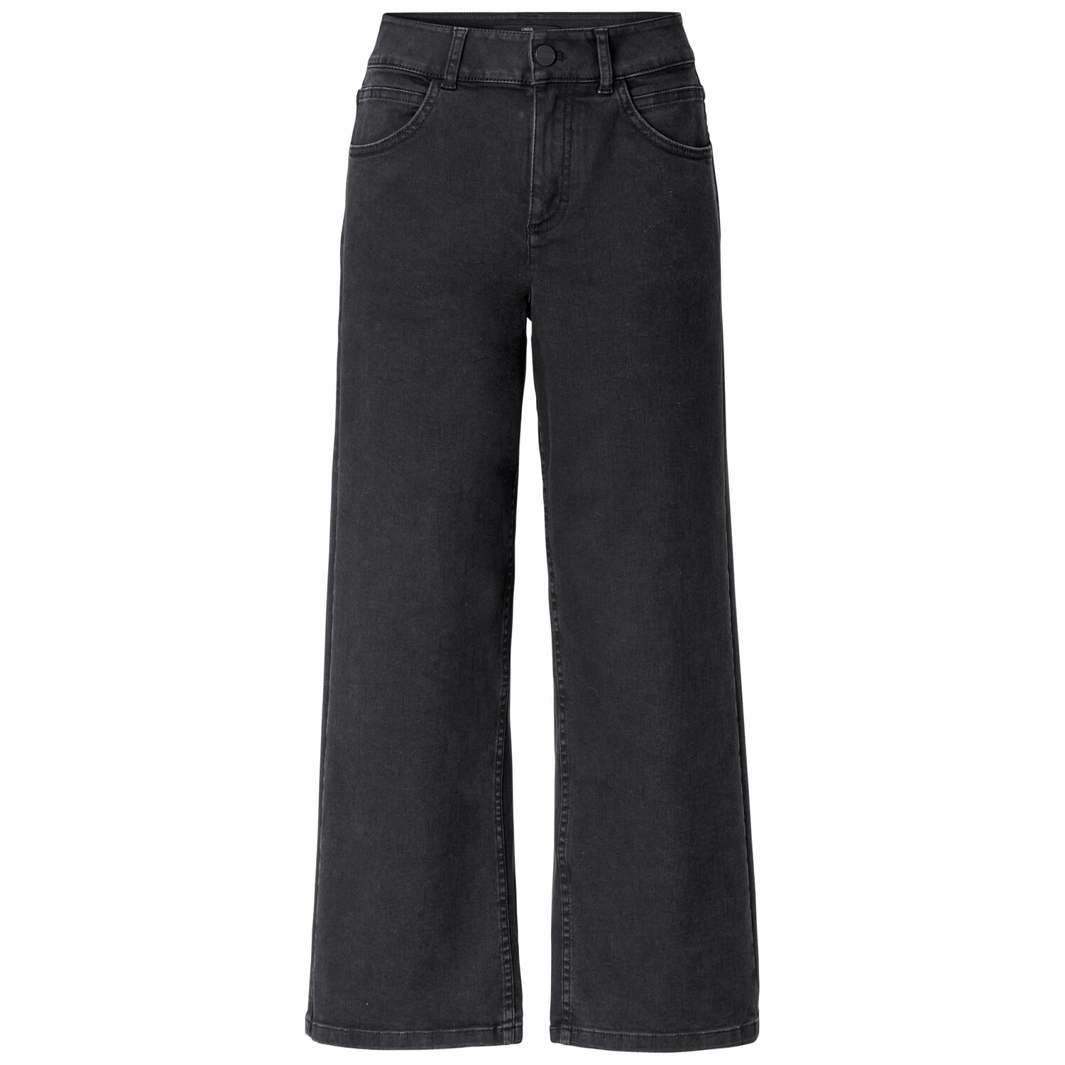 Damen-Cropped-Jeans, Schwarz | Manufactum