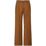 Pantalon de marlène en laine vierge pour femmes Cognac