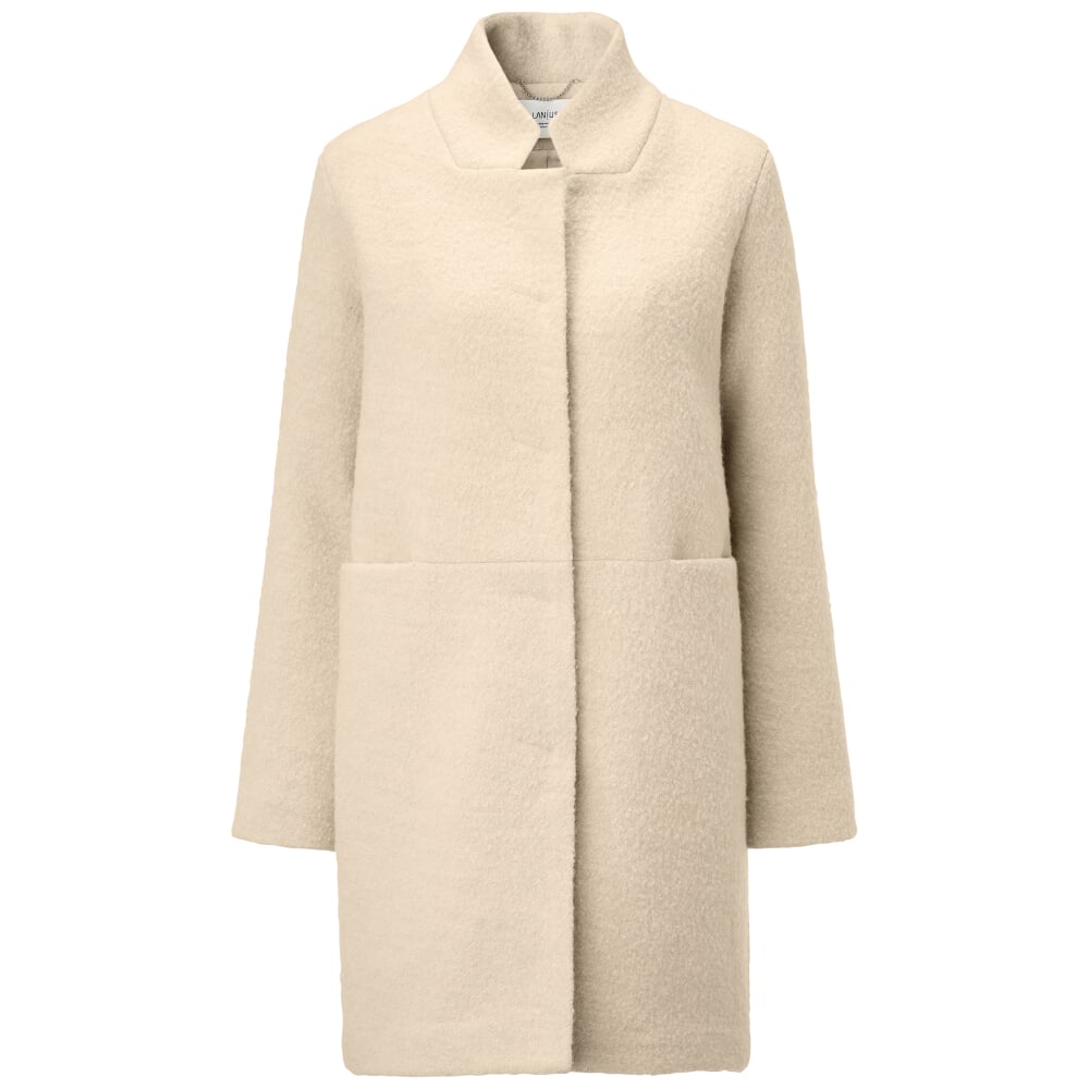 Ladies bouclé coat, Natural white | Manufactum