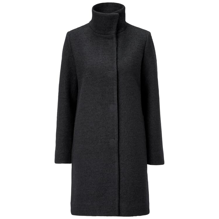 Manteau de laine pour femmes, Noir
