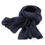Ladies scarf wool cashmere Dark blue