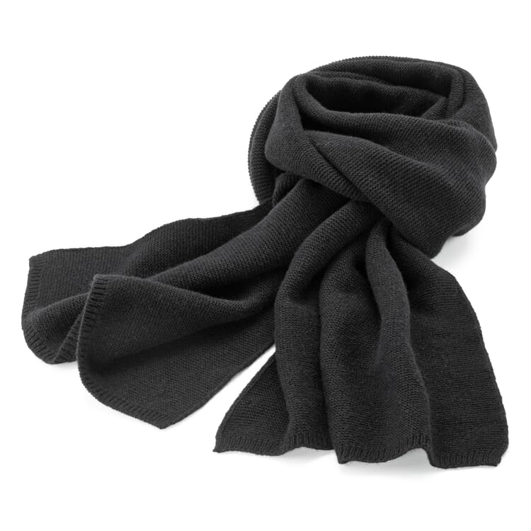Dames sjaal wol-katoen, Zwart