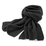 Ladies scarf wool cotton Black