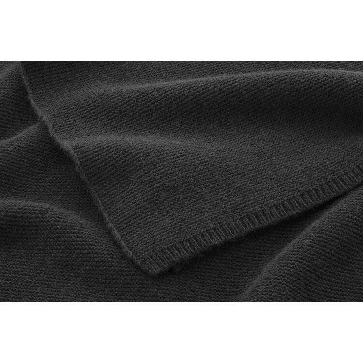 Ladies scarf wool cotton, Black