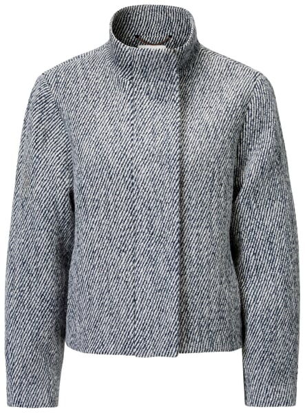 Damenjacke mit Stehkragen Blaumelange