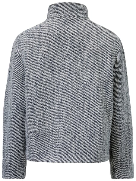 Damenjacke mit Stehkragen Blaumelange