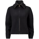 Cardigan femme laine-coton Noir