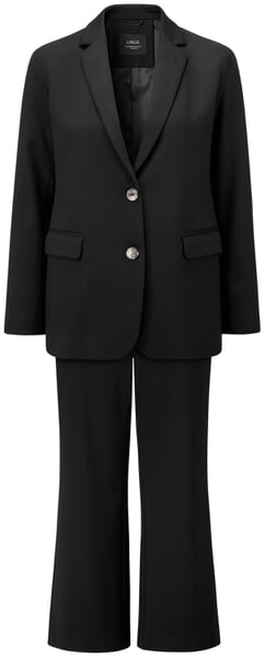 Dames blazer katoen wol Zwart