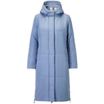 Ladies quilted coat padded Medium blue