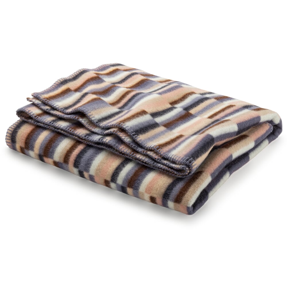 Ida lambswool blanket, Blue | Manufactum