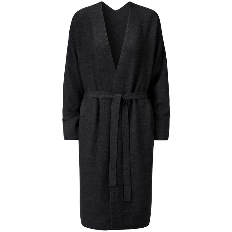 Ladies knitted coat, Anthracite