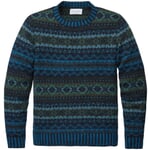 Herrenpullover gemustert Blau