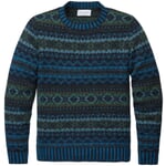 Men sweater patterned Blue