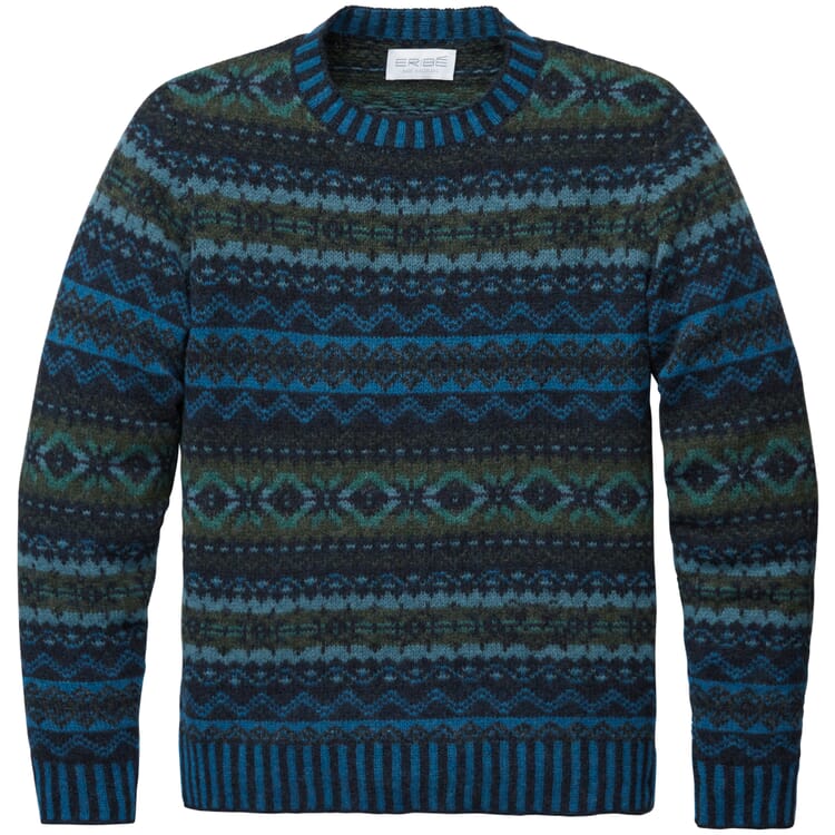 Mønstret herretrøje, Blue