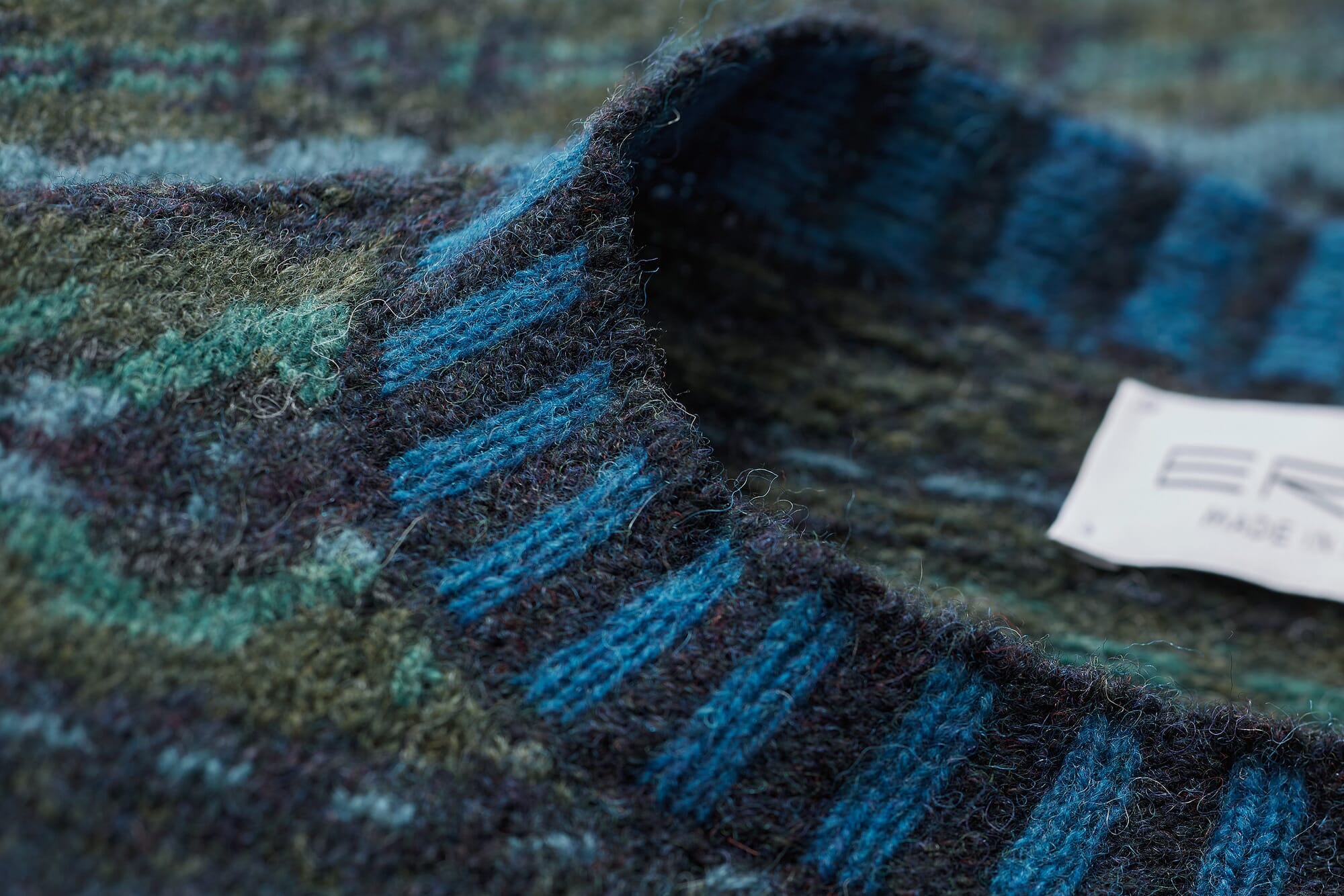 Herrenpullover gemustert, Blau | Manufactum 