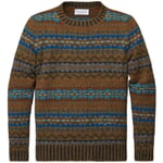 Pull pour homme à motifs Marron