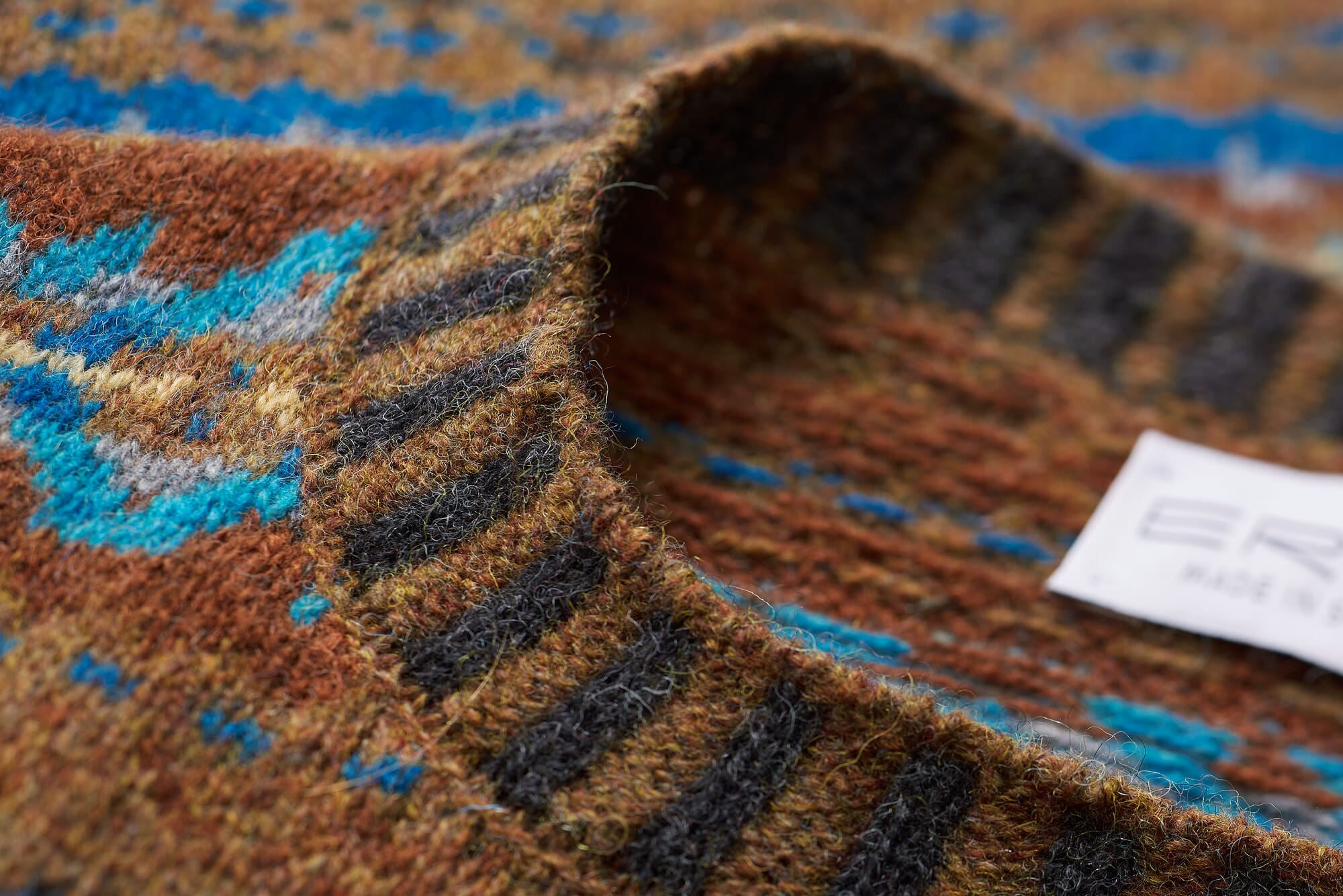 Herrenpullover gemustert, Braun | Manufactum 