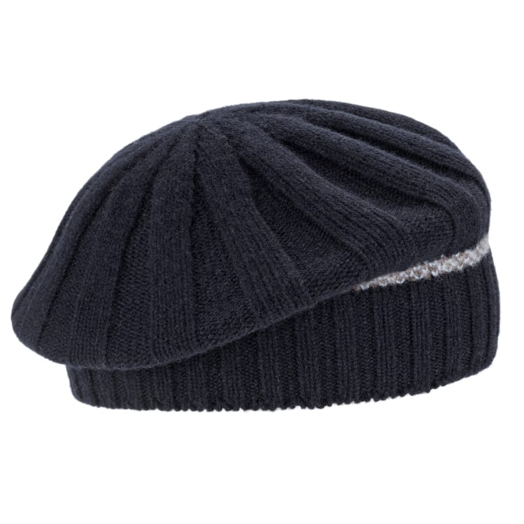 Plaid en laine d'agneau pour femmes, bleu foncé