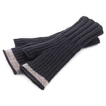 Gants femme sans doigts, bleu foncé
