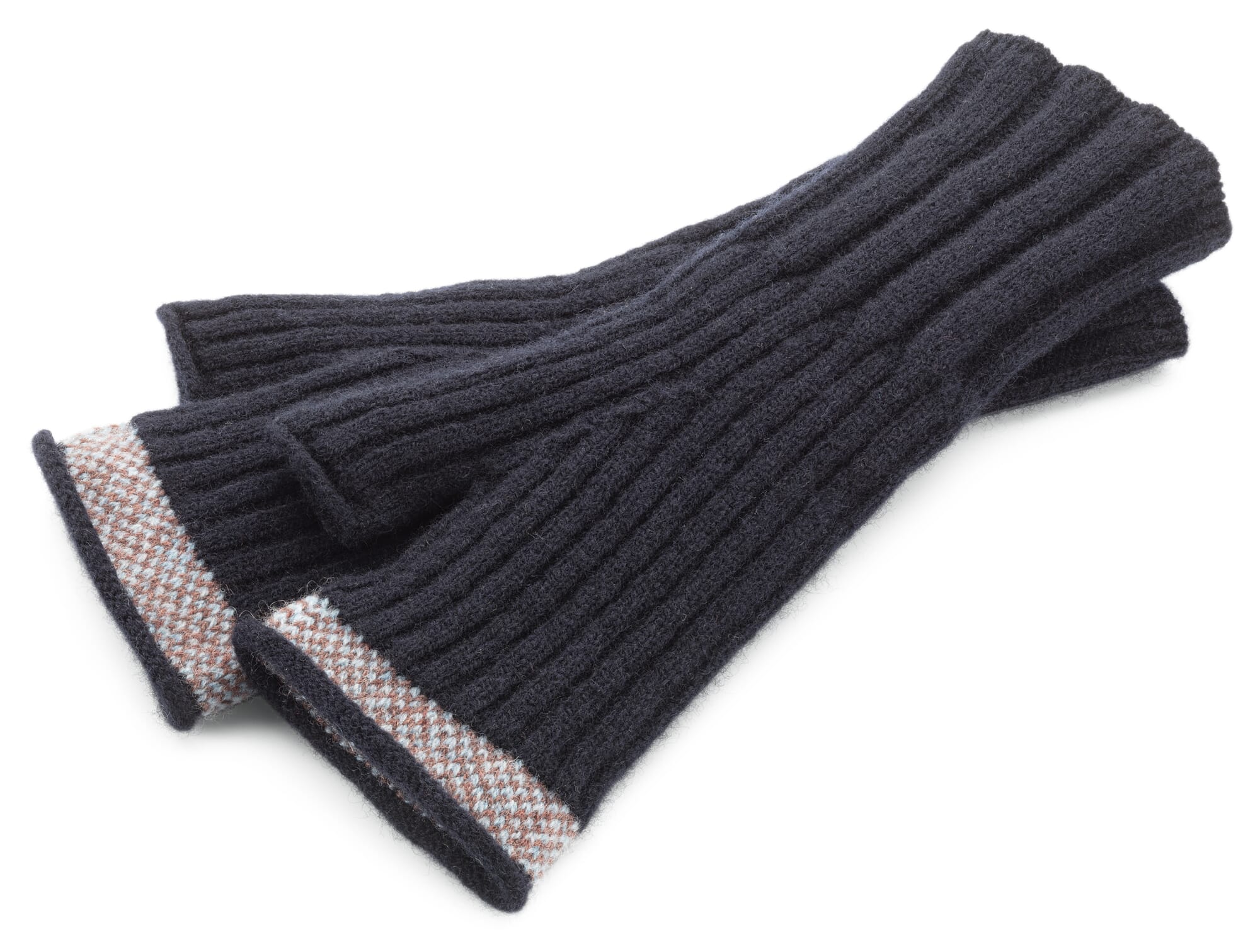 The Men's Fingerless Gloves Dark Navy