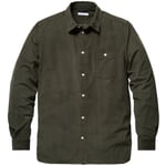 Men's corduroy shirt Dark green