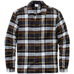 Flannelskjortejakke til mænd Blåbrun