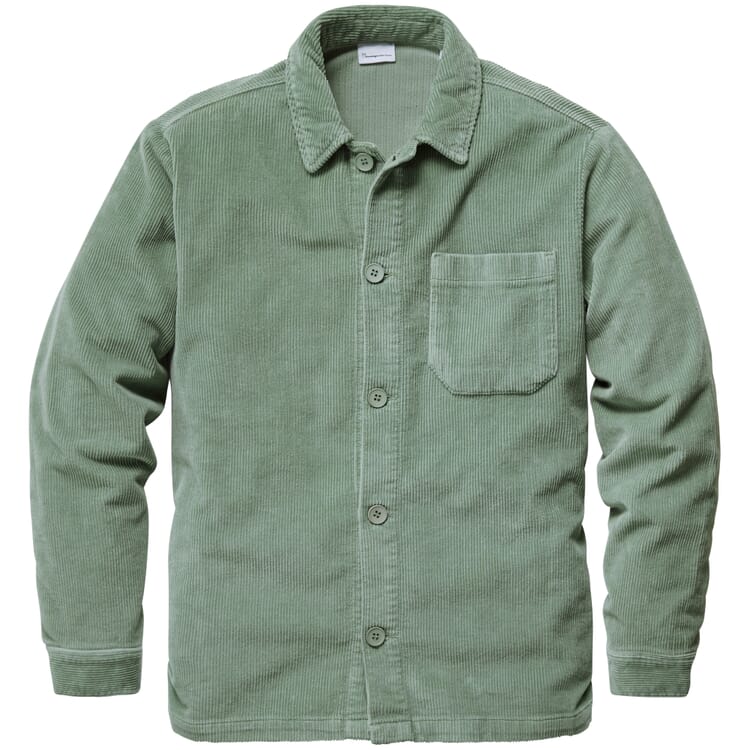 Men shirt jacket corduroy, Light green