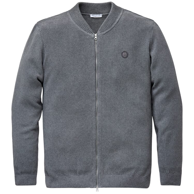 Men's piqué jacket, Dark gray