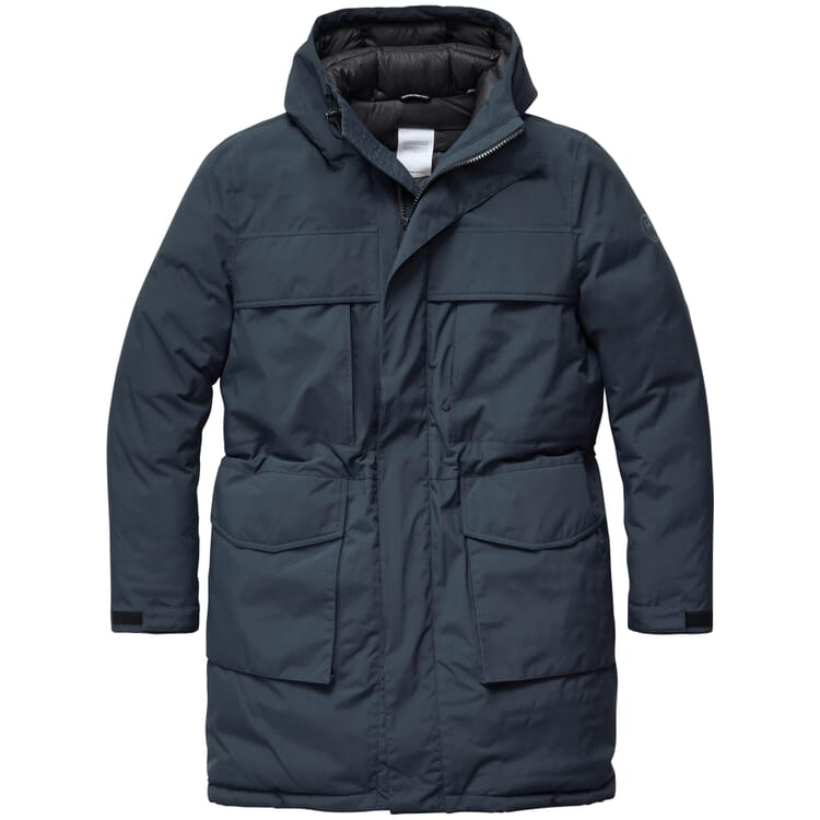 Parka d'hiver pour hommes, Bleu foncé