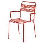 Chaise avec accoudoirs Wallis Rouge de signalisation RAL 3001