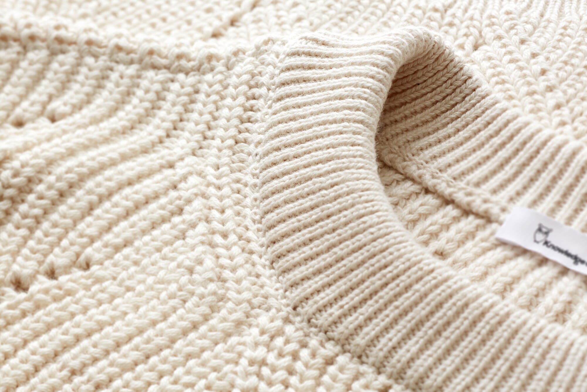 Ladies knit sweater lace pattern, Cream | Manufactum