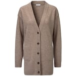 Cardigan long pour femme Naturel