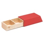 Boîte à pilules Monolith 2 compartiments Rouge