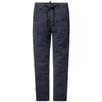 Pantalon pour homme avec lien à nouer Bleu noir