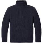 Mens turtleneck sweater Dark blue