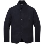 Giacca da uomo con collo alto in lana Blu scuro