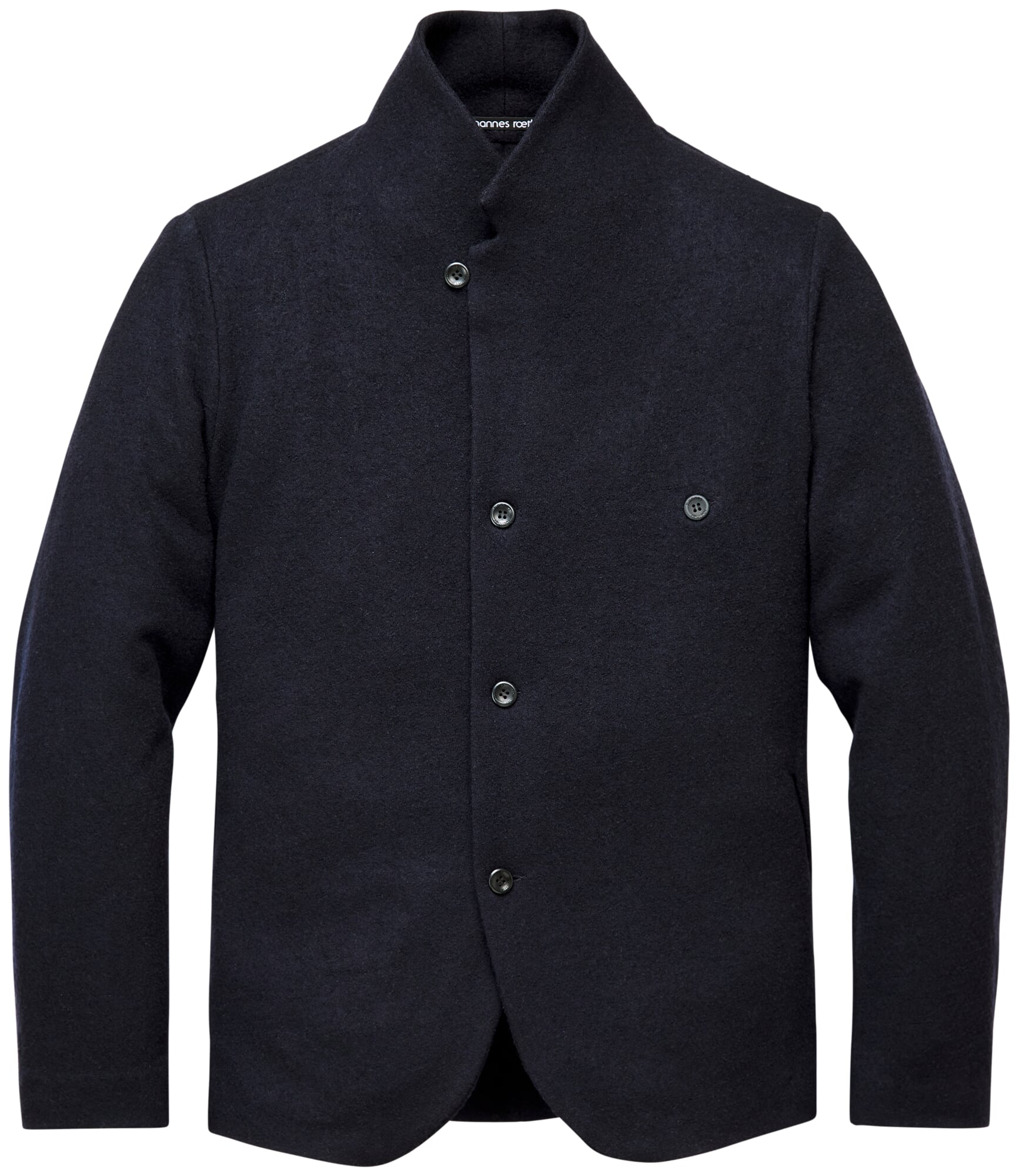 新品ドゥーズィエムクラスCALUX STAND UP COLLAR JACKET Men jacket stand up collar wool, Dark blue | Manufactum