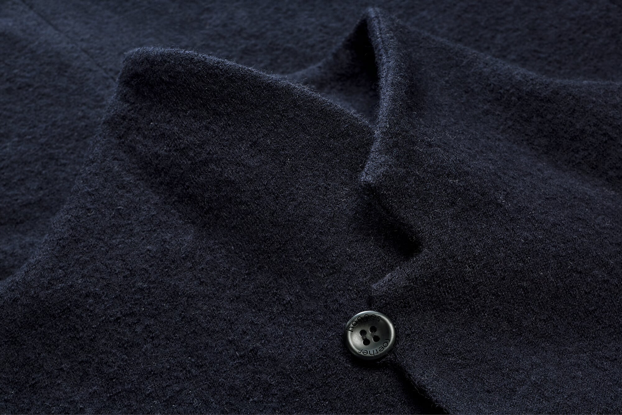 Men jacket stand up collar wool, Dark blue | Manufactum