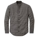 Mens shirt narrow collar Natural gray