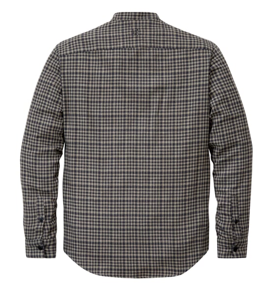 Mens shirt narrow collar Natural gray