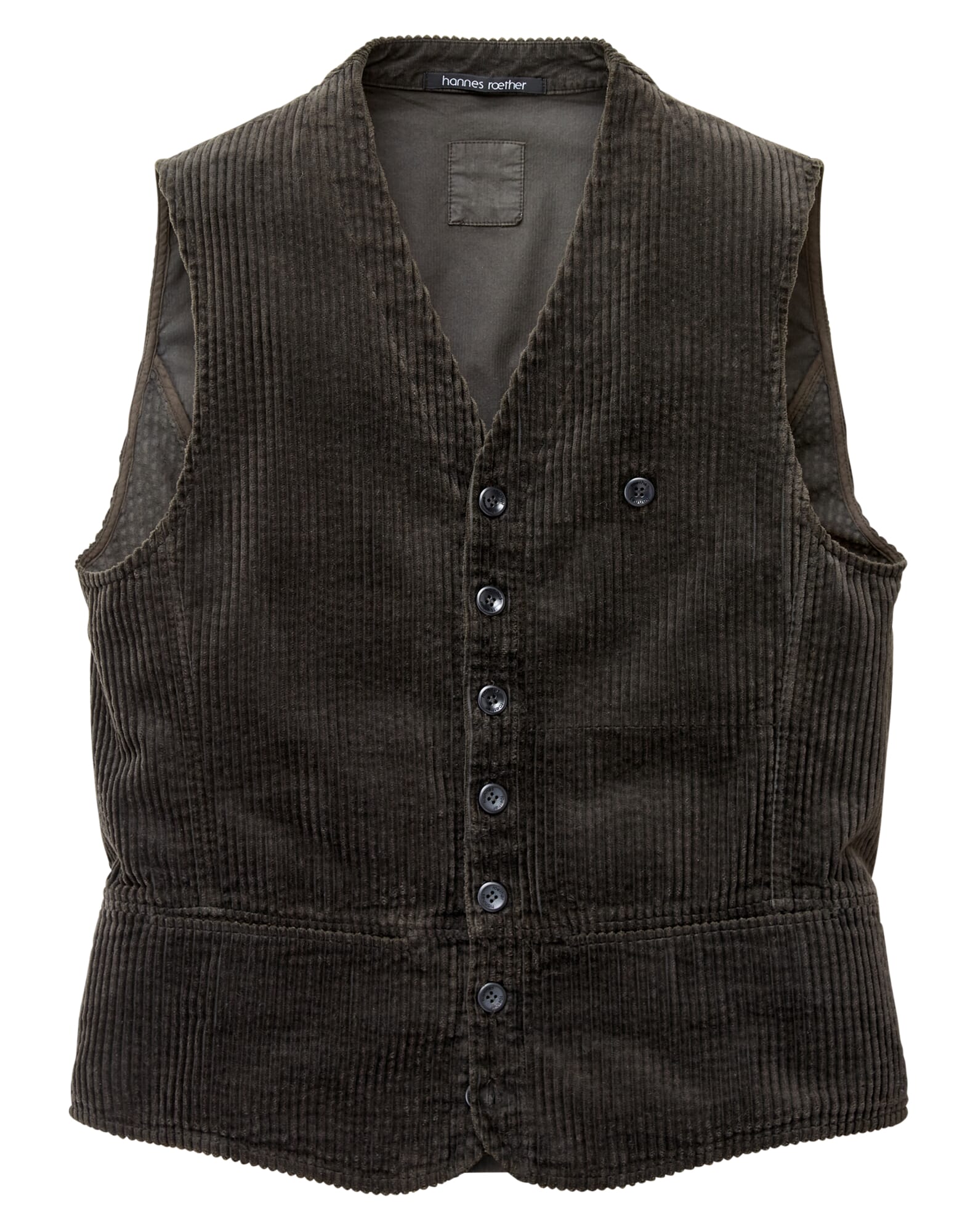 Men's corduroy vest, Anthracite | Manufactum